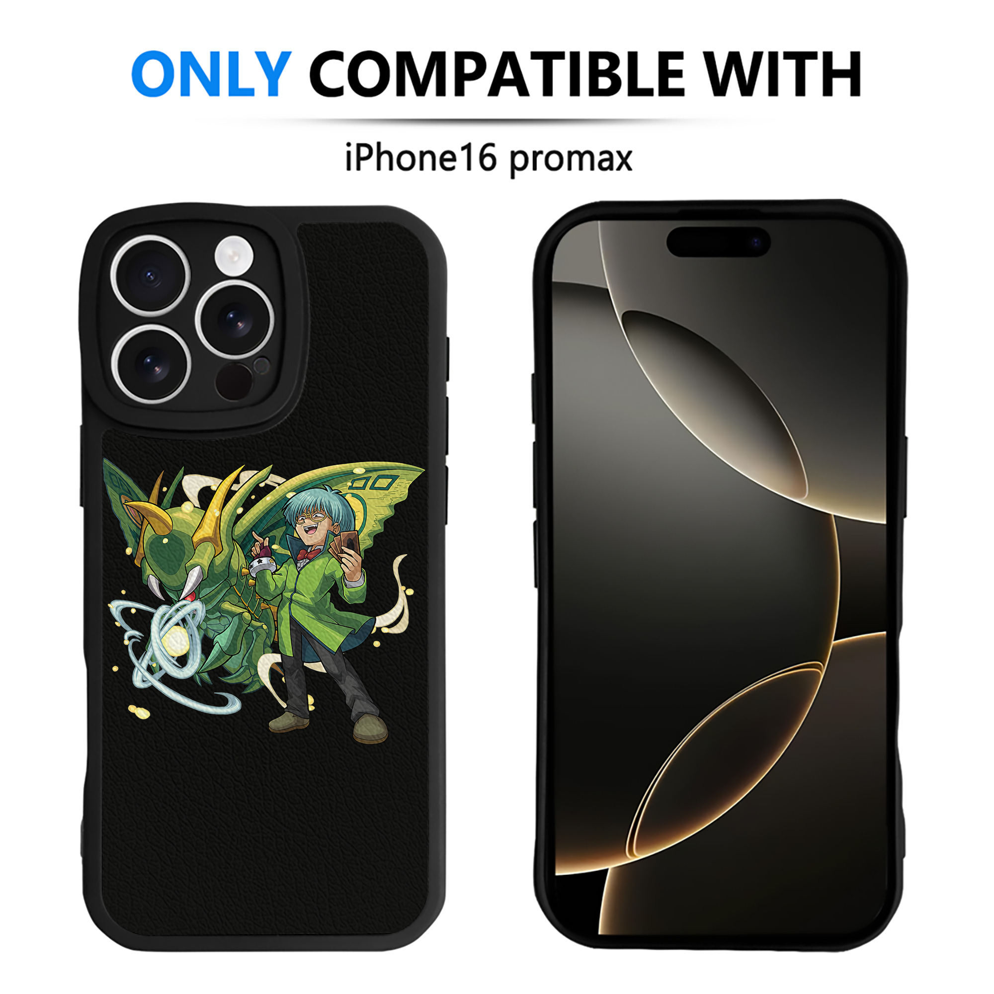 （画像用） 遊☆戯☆王 Yu-Gi-Oh! 【iPhone 16シリーズ対応】シリコンスマホケース（レザー調） 材質：シリコン